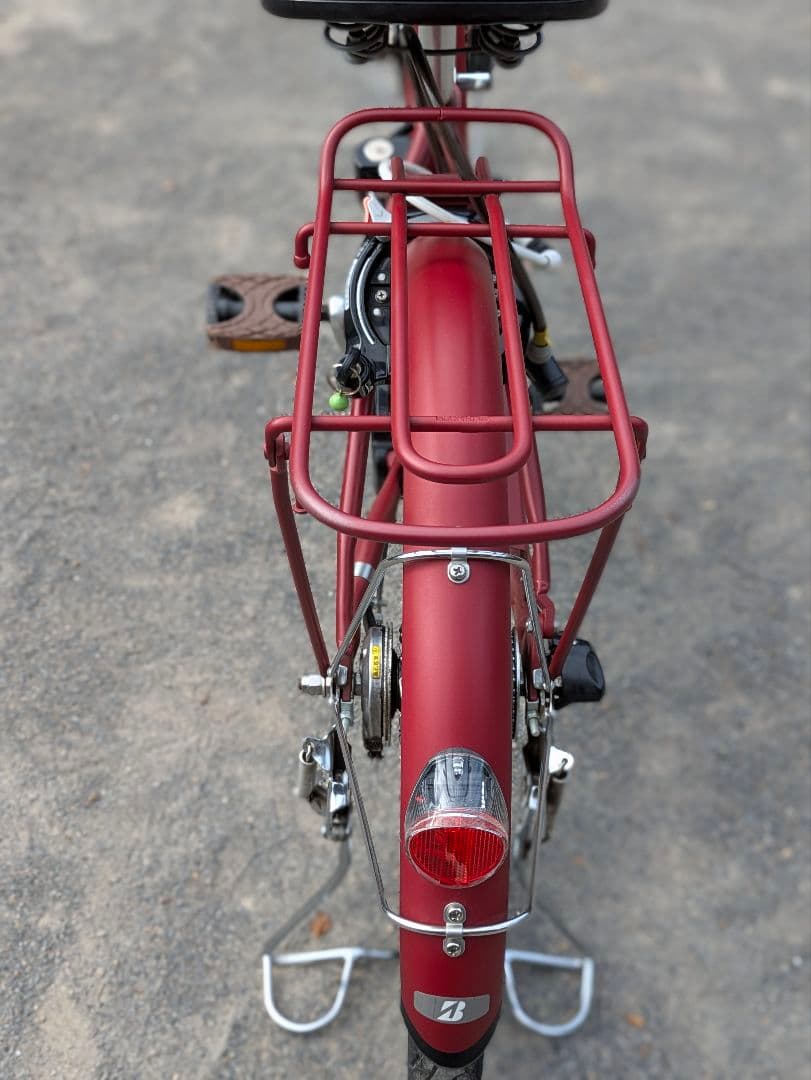 かあブリヂストン 電動アシスト自転車 ラクット レッド24インチ