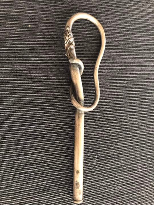 アール・ヌーヴォー　高級アンティーク傘用　持ち手　金属細工