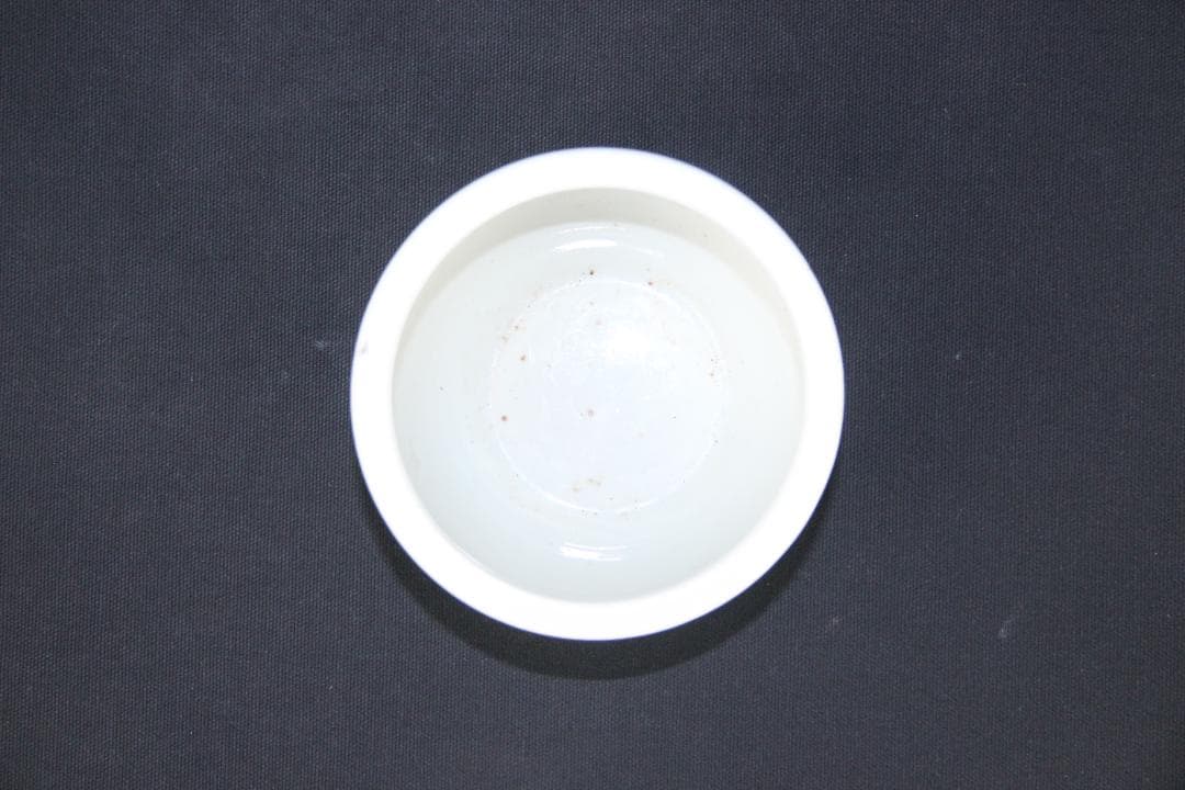 中国美術 南京染付　山水模様　建水　箱付 EA21-21