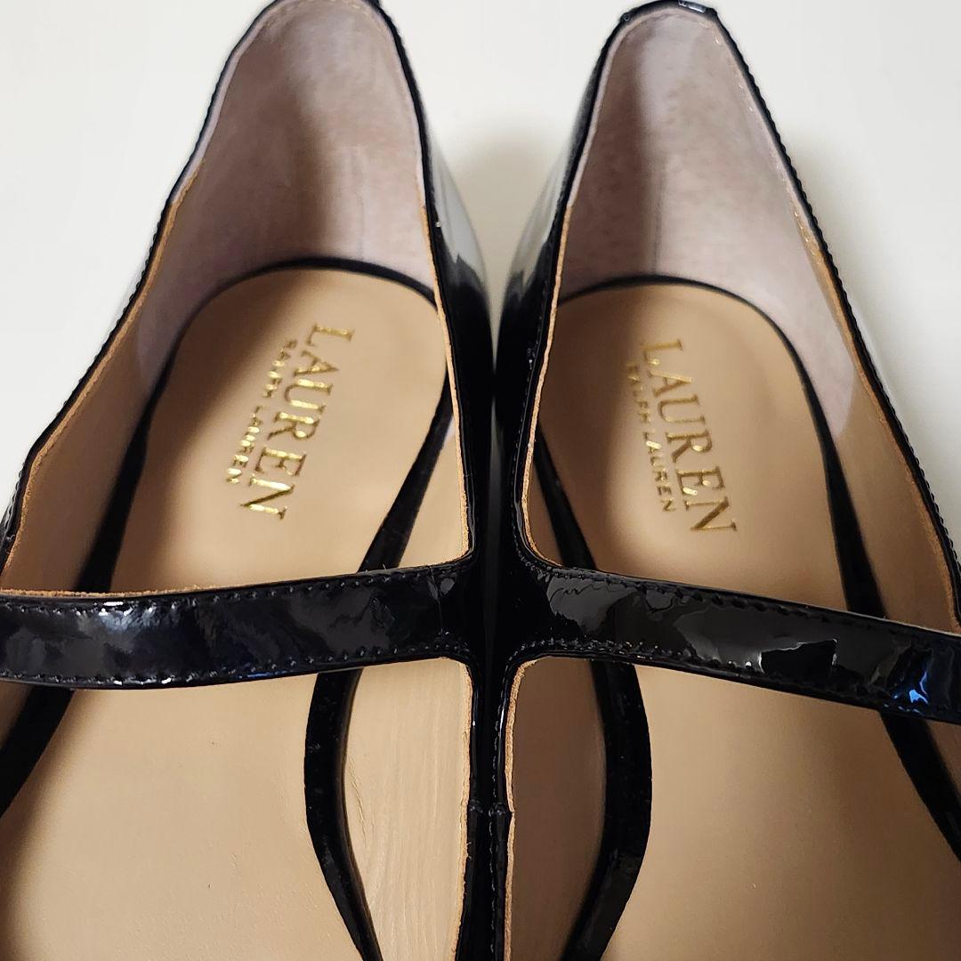 新品 LAUREN RALPH LAUREN フラットパンプス US8.5