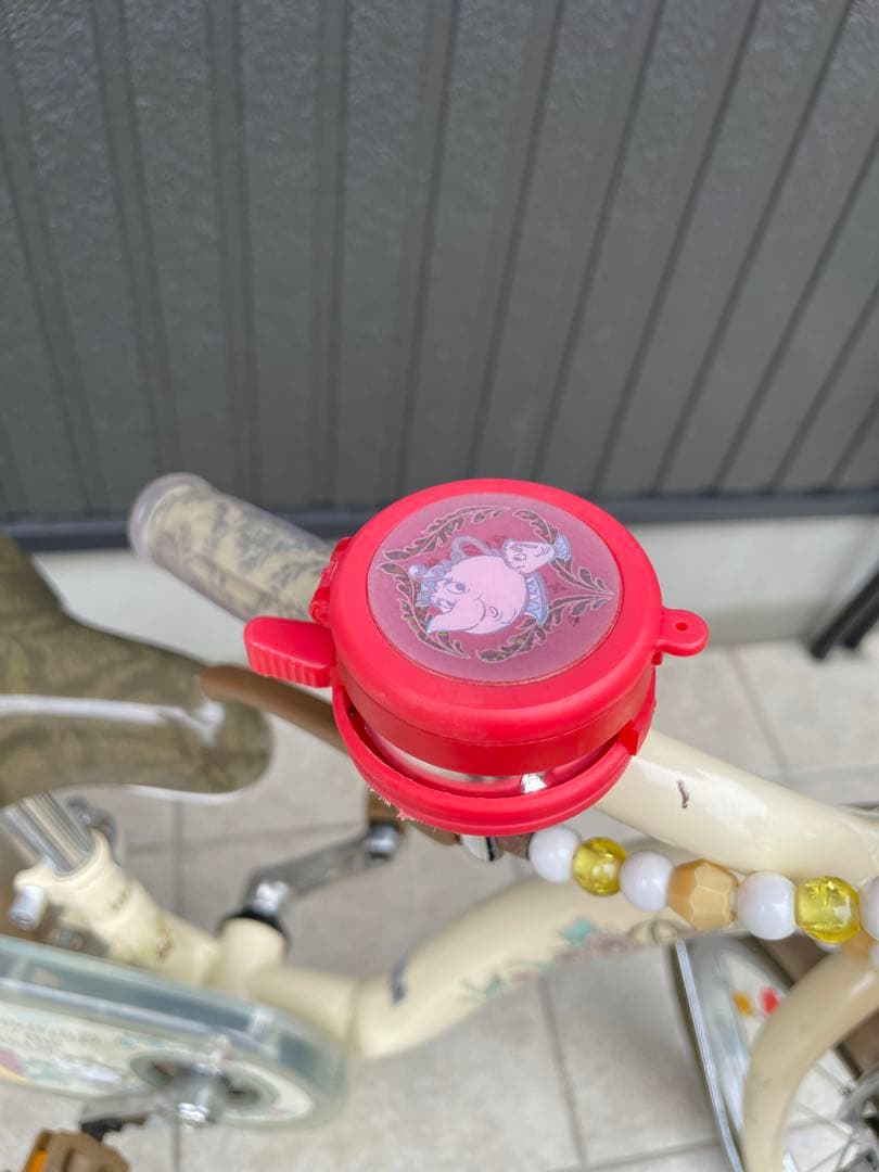 トイザらス 子供用自転車 旧型 ディズニー 美女と野獣 ベルS 補助輪付き自転車