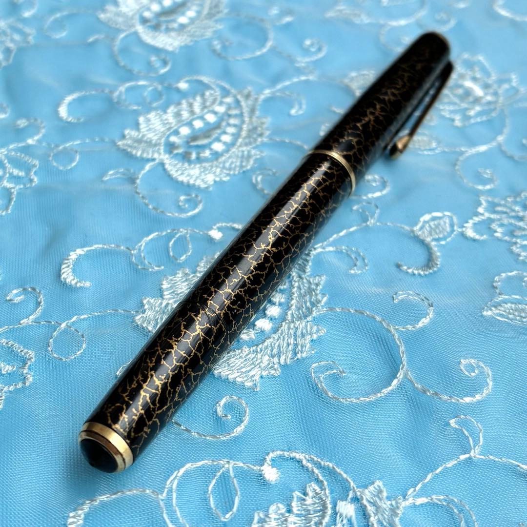 パイロット　国光会　蒔絵　黒蜻蛉14金　ヴィンテージ