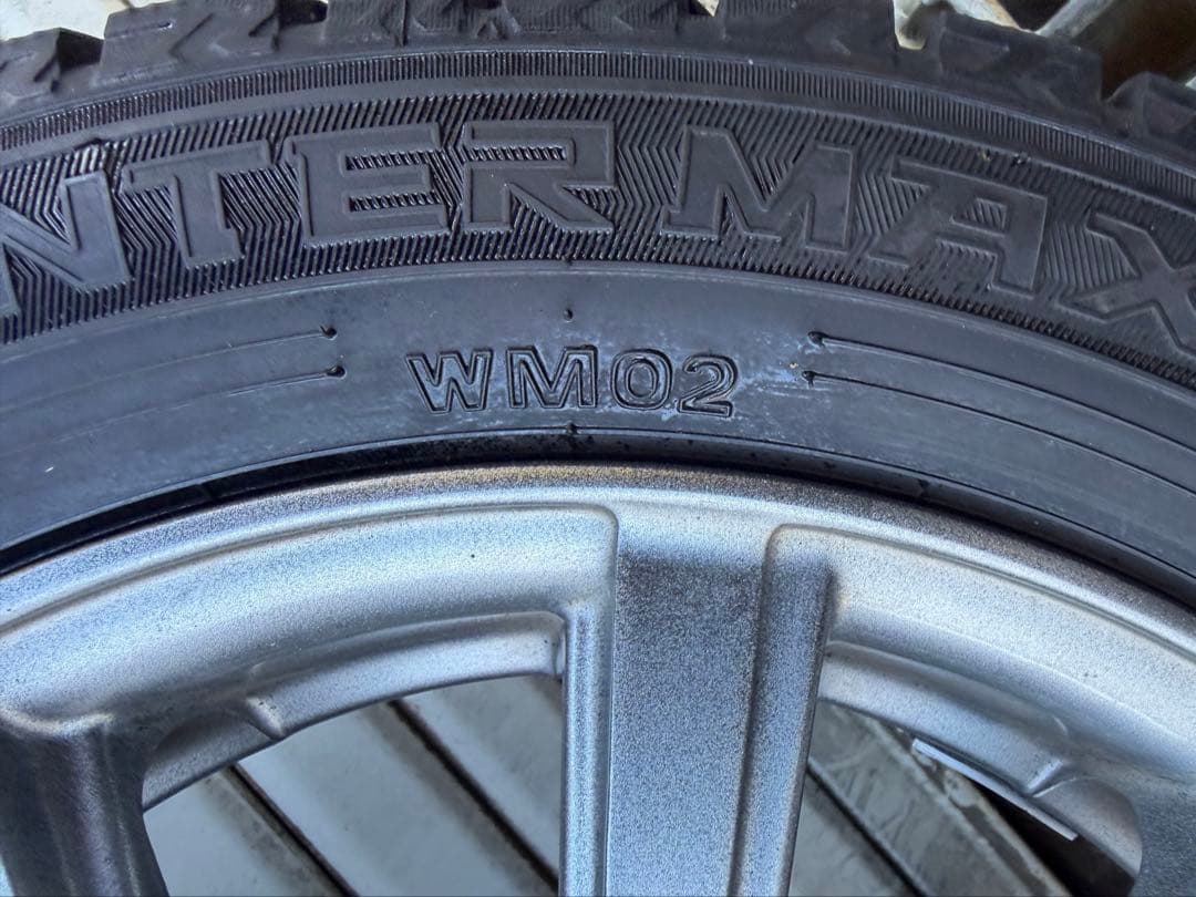 ダンロップ 冬用タイヤ 155/65R14 ×4本 アルミホイール中古