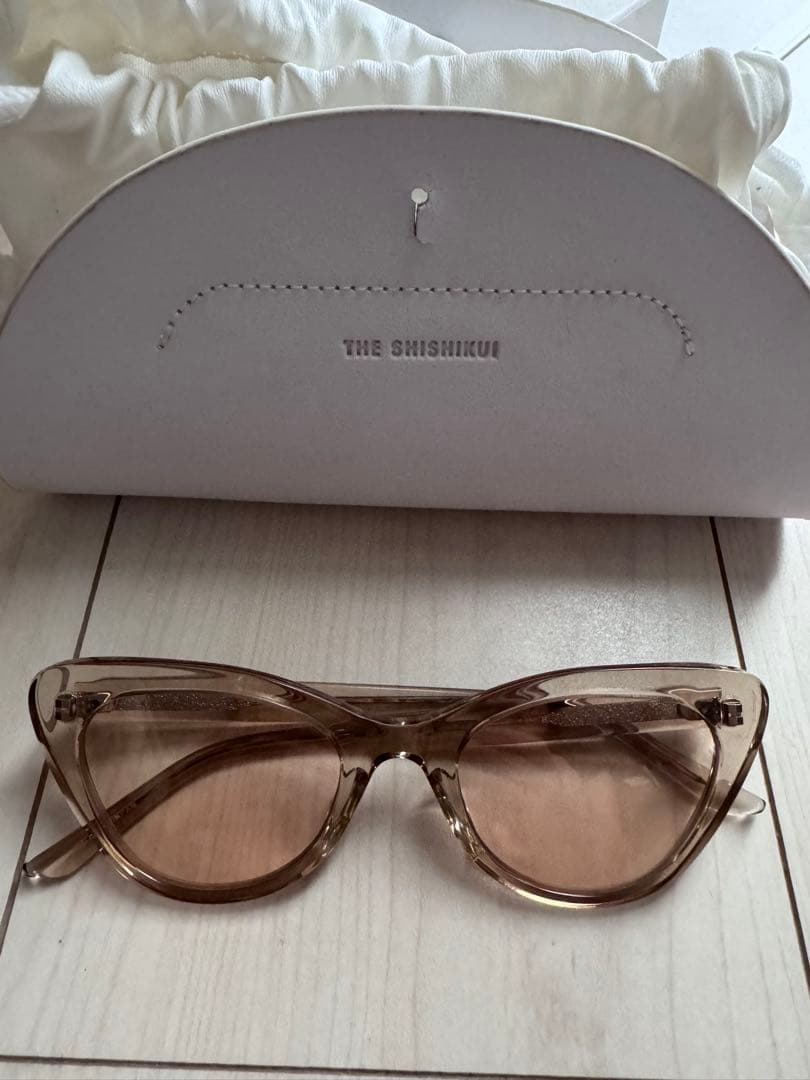 THE SHISHIKUI サングラスnew fox clear beige