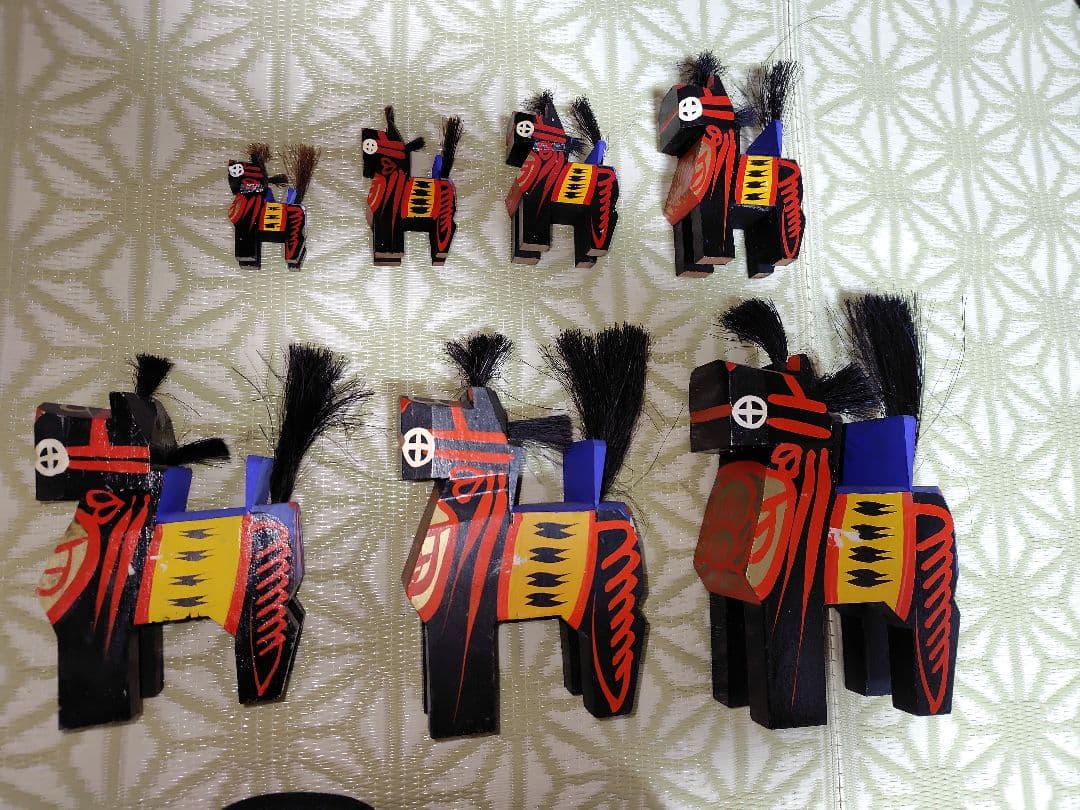 干支午　三春駒　七点