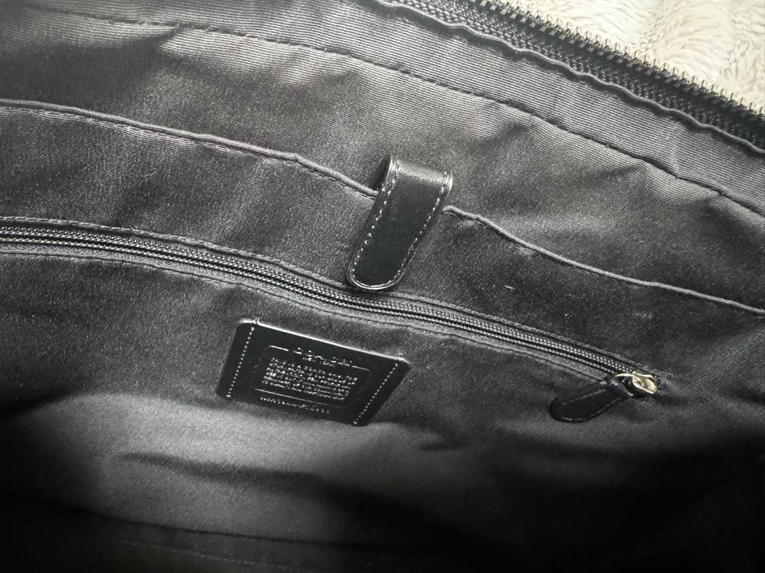 【新品】COACH レザービジネスバッククロスグレイン