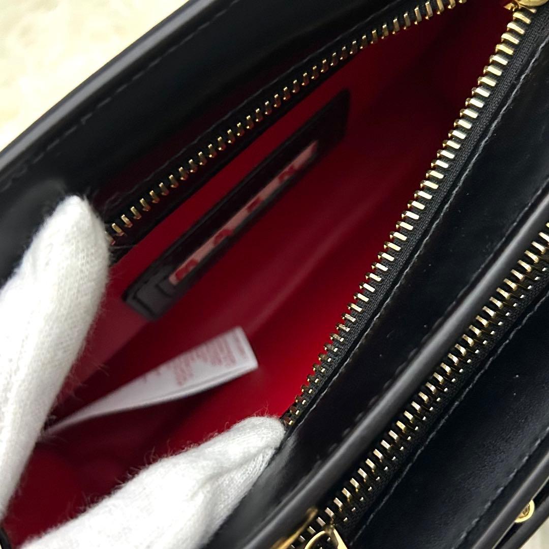 【未使用級】MARNI ナッパ カーフスキン バッグ 2way 定番 ブラック