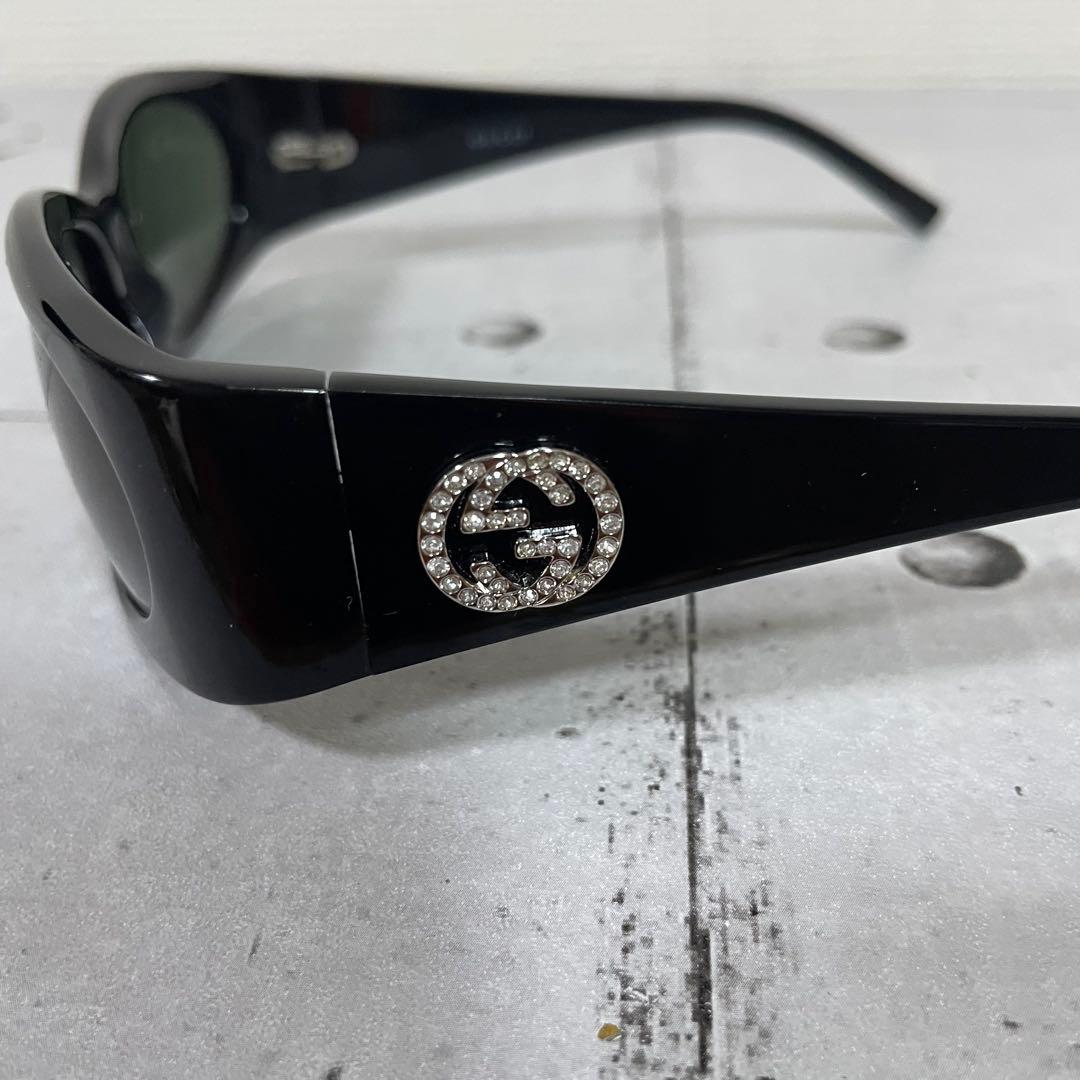 GUCCI グッチ　サングラス GGロゴ　インターロッキング ラインストーン 黒