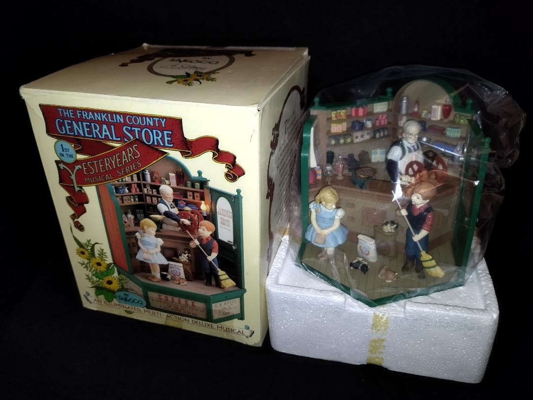 【美品】ENESCO エネスコ 電飾付最上級 オルゴール 喫茶店