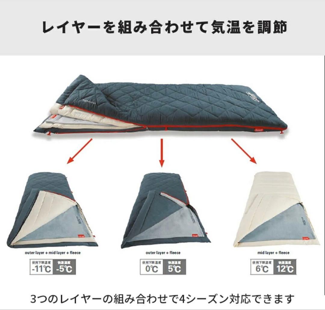 (Coleman)寝袋 シュラフマルチレイヤースリーピングバッグ オールシーズン