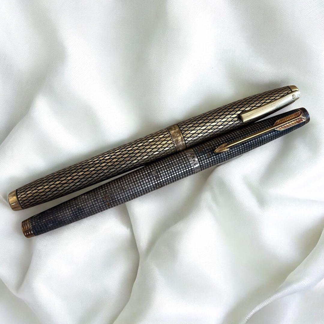 PARKER 75 シズレ & SHEAFFER 万年筆 14Kペン先 セット