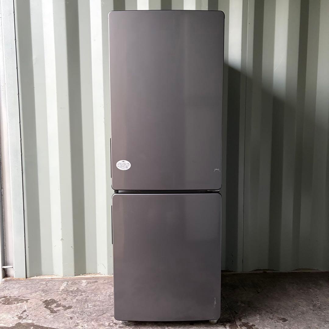 運搬取付無料！アッシュブラック純正Haierおしゃれスリム冷蔵庫！完動超美品！