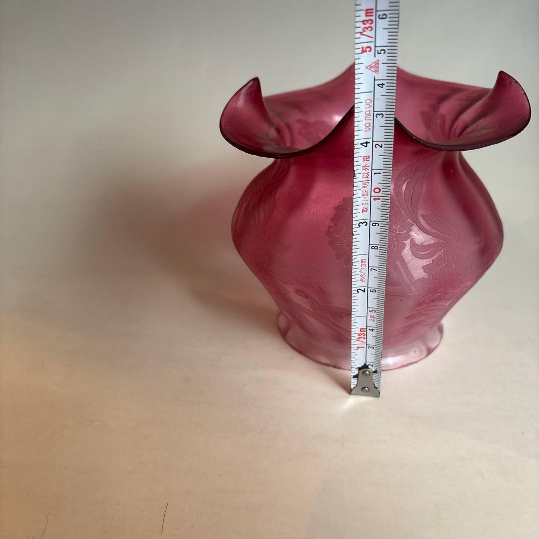 アンティークガラスランプカバー