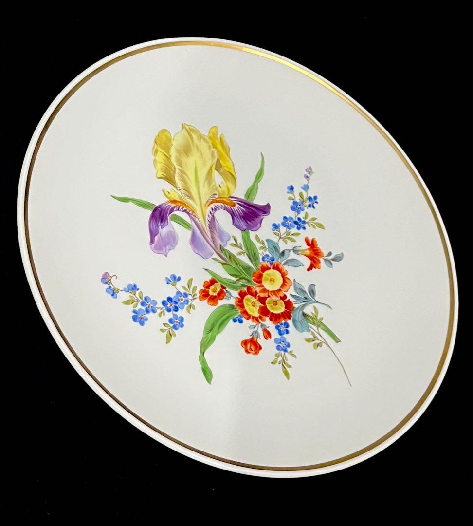 Meissen マイセン/※1級品 26cm 飾り皿  フラワーブーケ