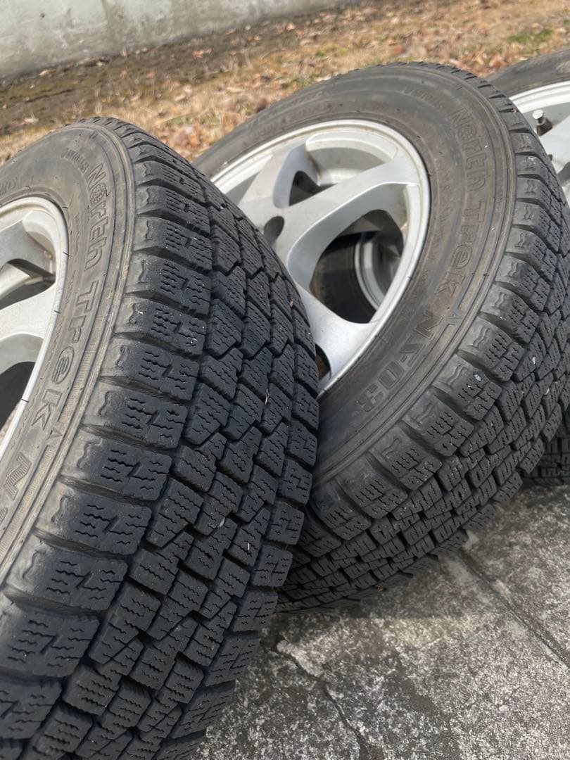 スタッドレスタイヤ、ホイールセット155/65/13