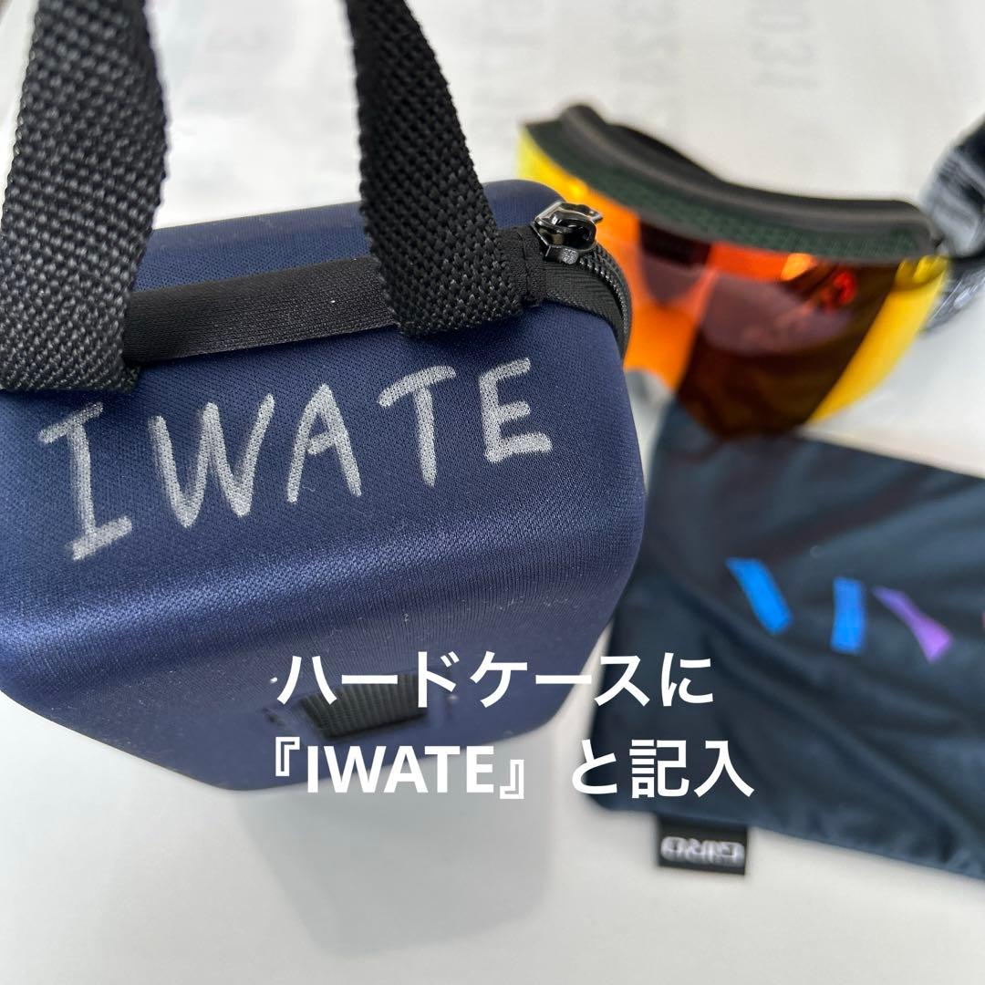 GIROゴーグル（オレンジ系） 交換レンズ（紫系）、袋ケース