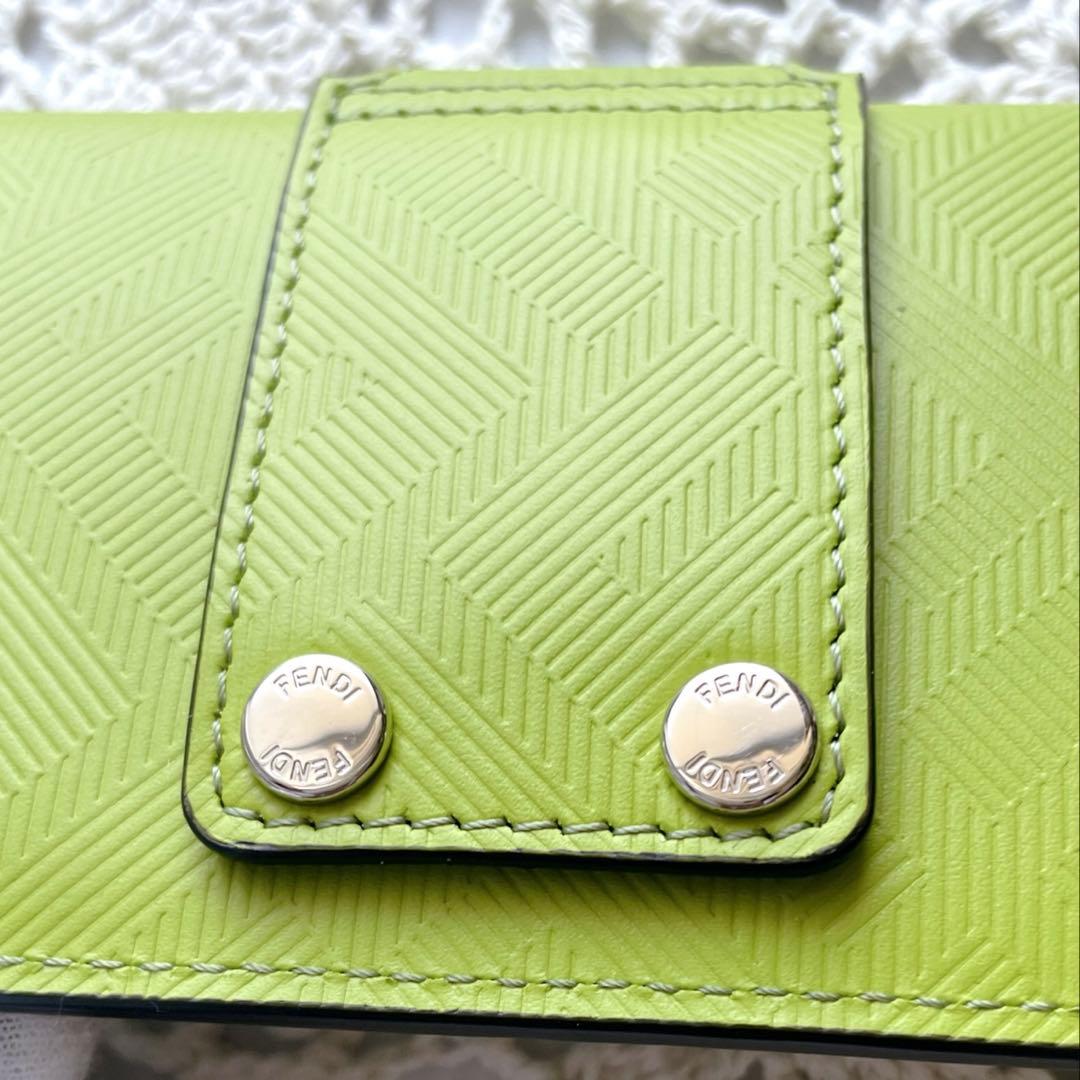 未使用品　FENDI フェンディ　バゲット　ウエストポーチ　ポーチのみ　グリーン