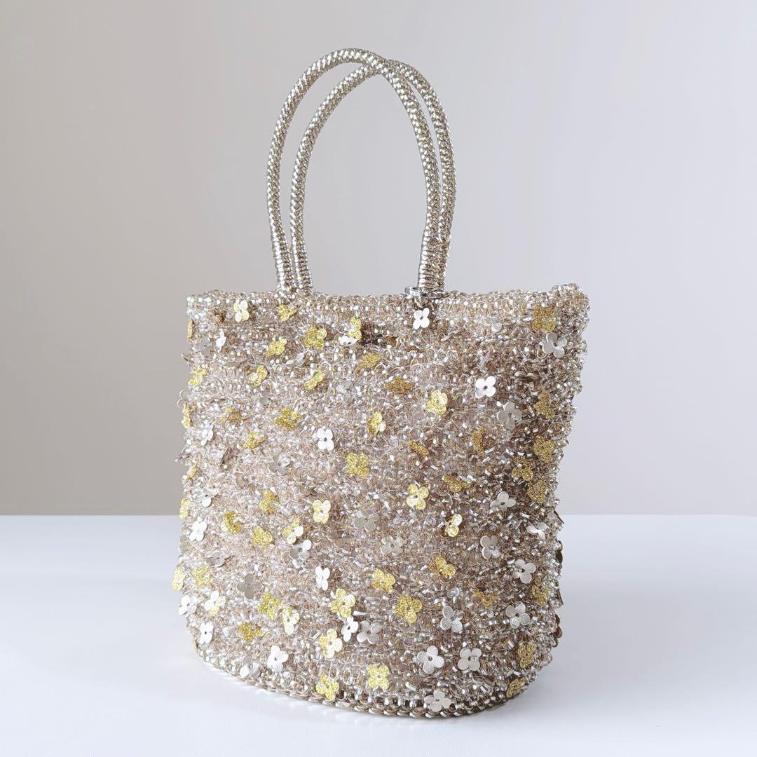 現行品　未使用　アンテプリマ　フィオリトゥーラ　バスケット　シルバーゴールド