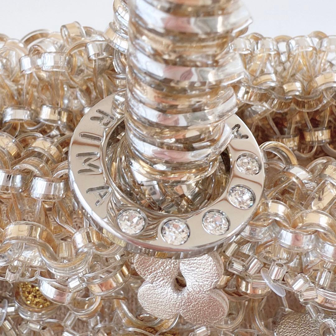 現行品　未使用　アンテプリマ　フィオリトゥーラ　バスケット　シルバーゴールド