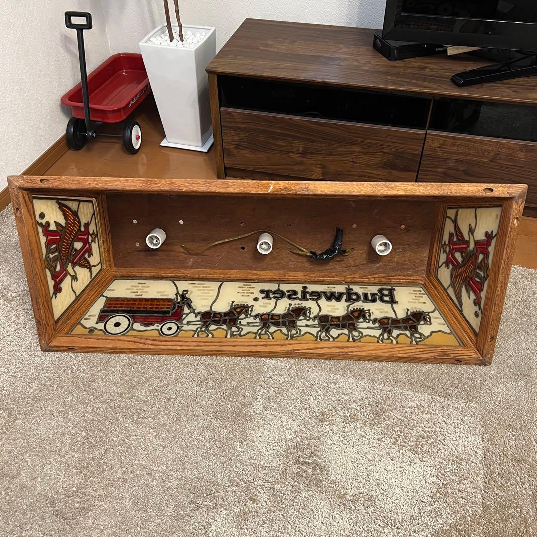 Budweiser バドワイザー プールバーライト ヴィンテージ ✨激レア✨馬車