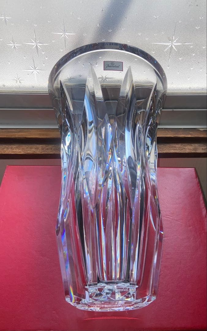 バカラ ポリーヌ　花瓶　フラワーベース　大型サイズ　Baccarat 超重量