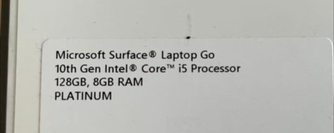 Surface Laptop Go Office搭載 / シルバー 本体