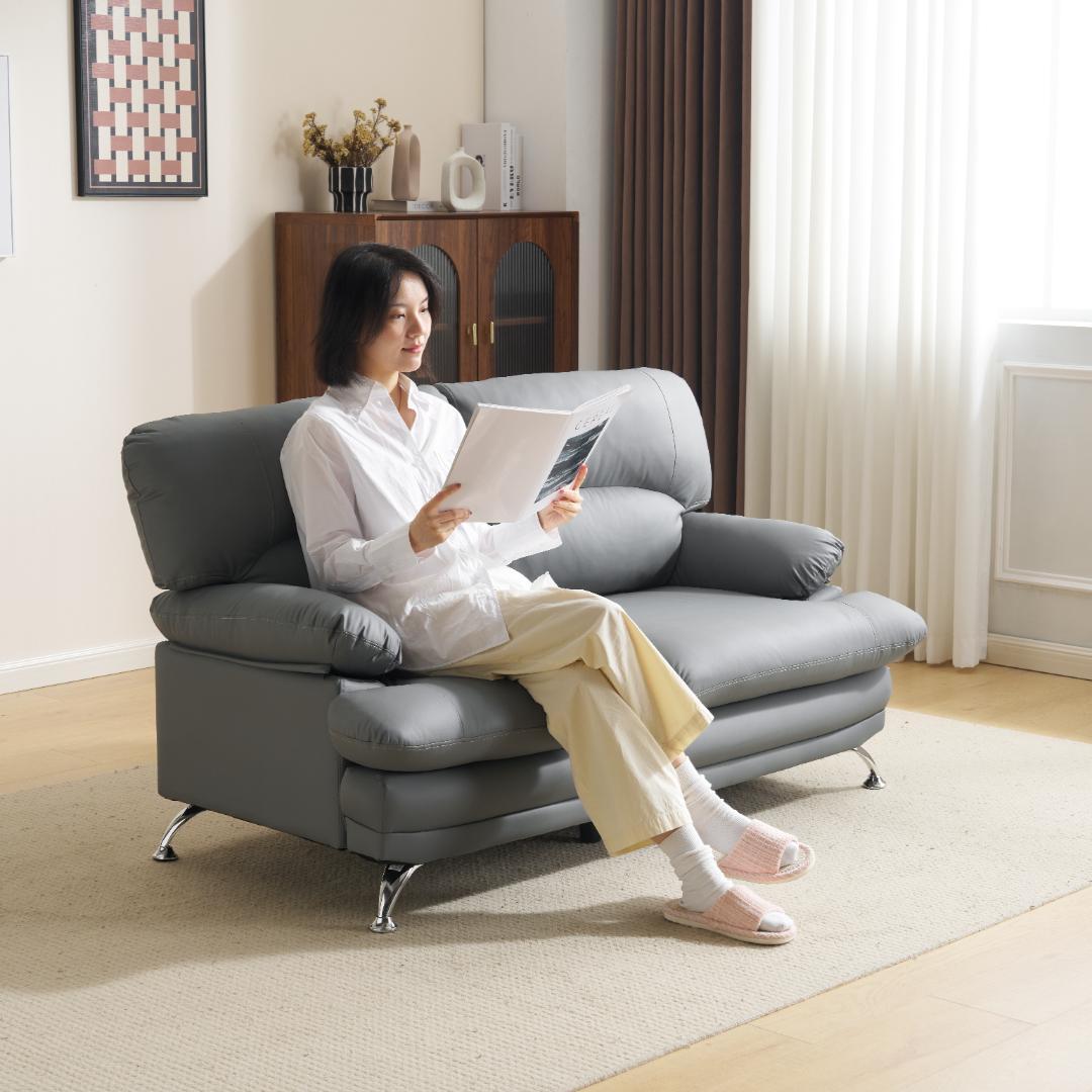 超人気！ソファー ソファ 2人掛け 幅155cm 2人掛け 北欧 GRAY