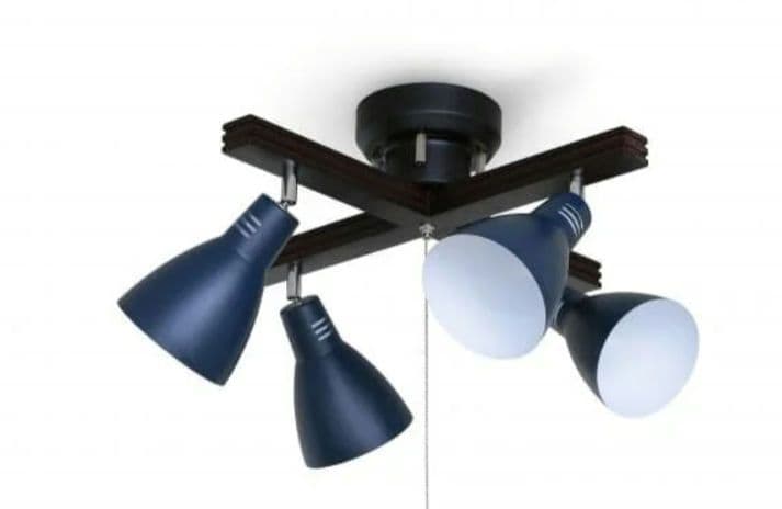 電球付　4灯シーリングライト　スポットライト