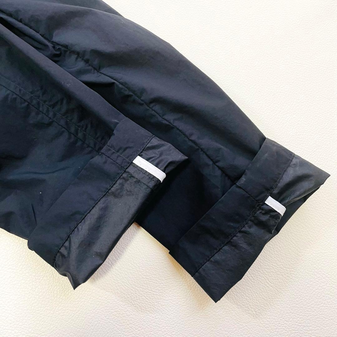 6374【美品】TFW49 ステンカラーコート　撥水　ナイロン　ブラック