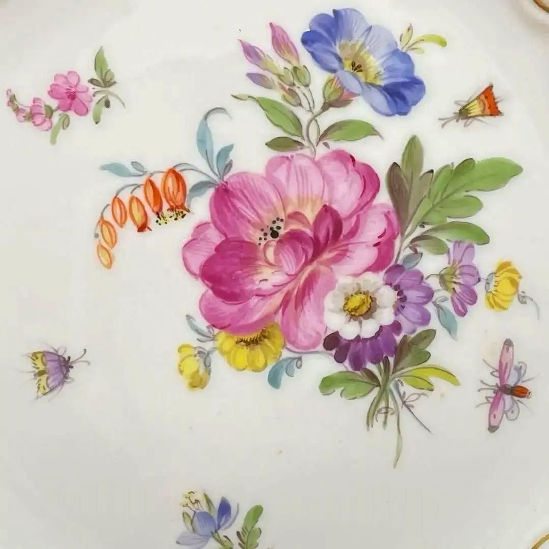 ＊額装済み飾り皿・1820年-1924年・額４０cm・皿２０cm・Meissen