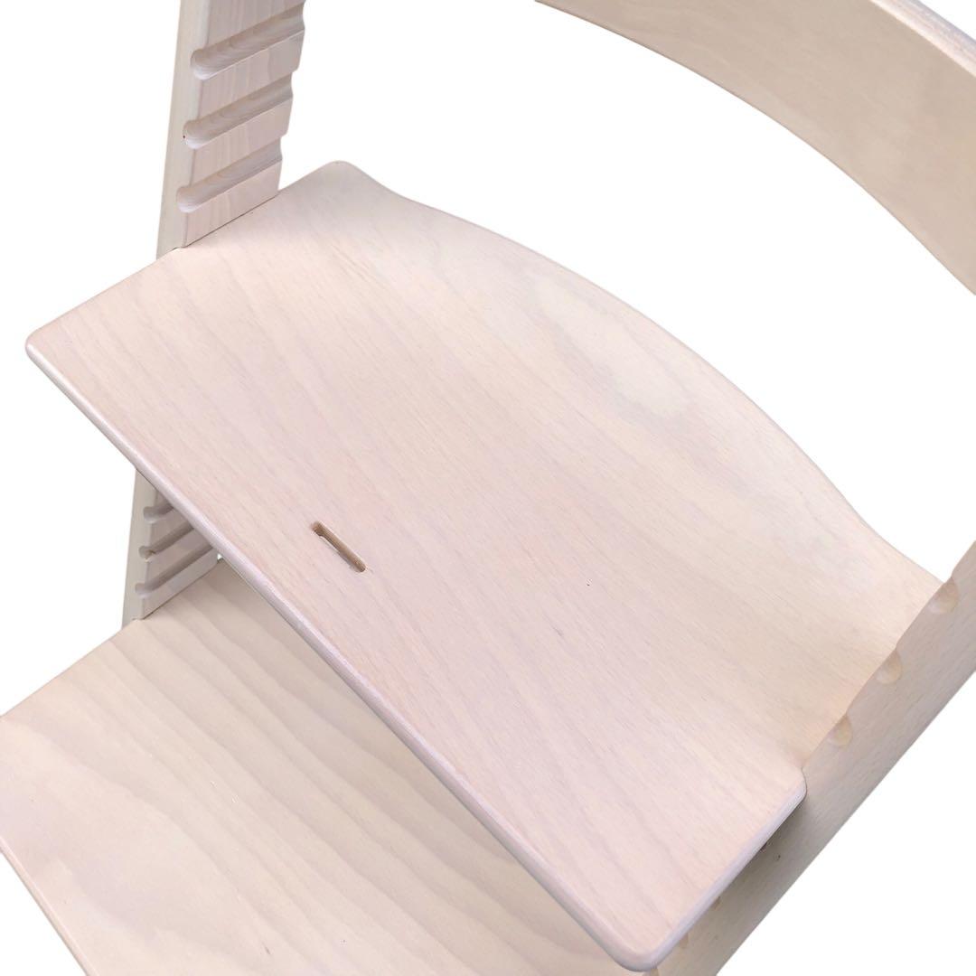 【組み立てたまま発送】美品! ストッケ トリップトラップ ホワイトウォッシュ