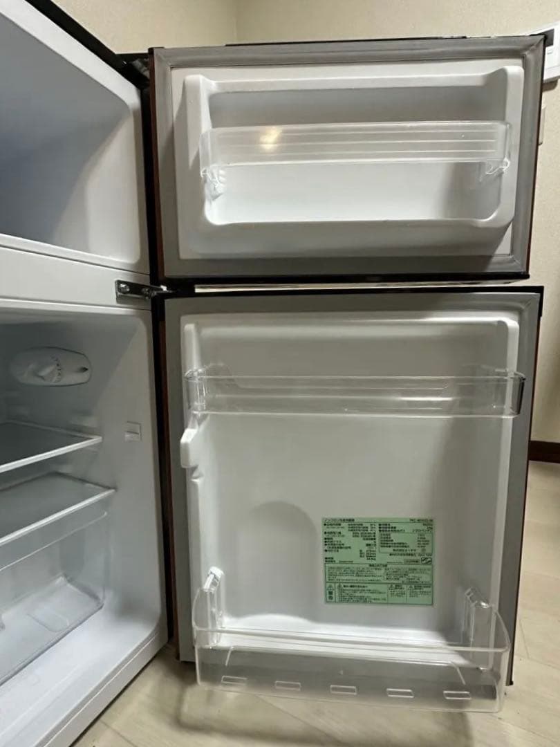 アイリスプラザ 冷蔵庫 87L 幅47.5cm 冷蔵室 冷凍室　PRC-B0