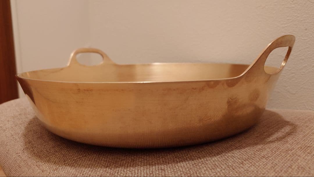 希少 有次 平井鋳造所 32cm 砲金 極厚 天ぷら鍋 ①