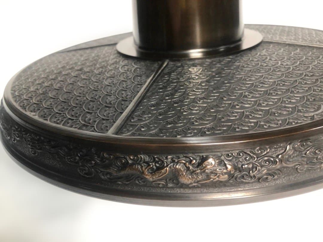 メルです　銅製　薄端　花器　　秀果造　飾り　美品