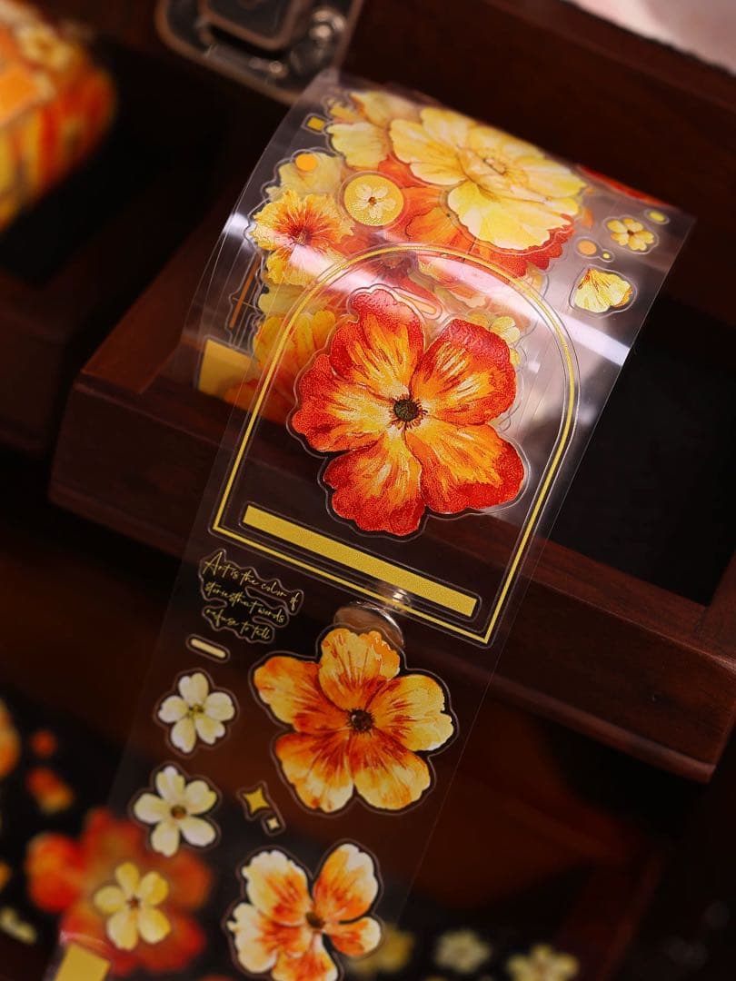 ⭐️SALE⭐️小白家文創《鎏金漫漫》海外マスキングテープ マステ 【2749】