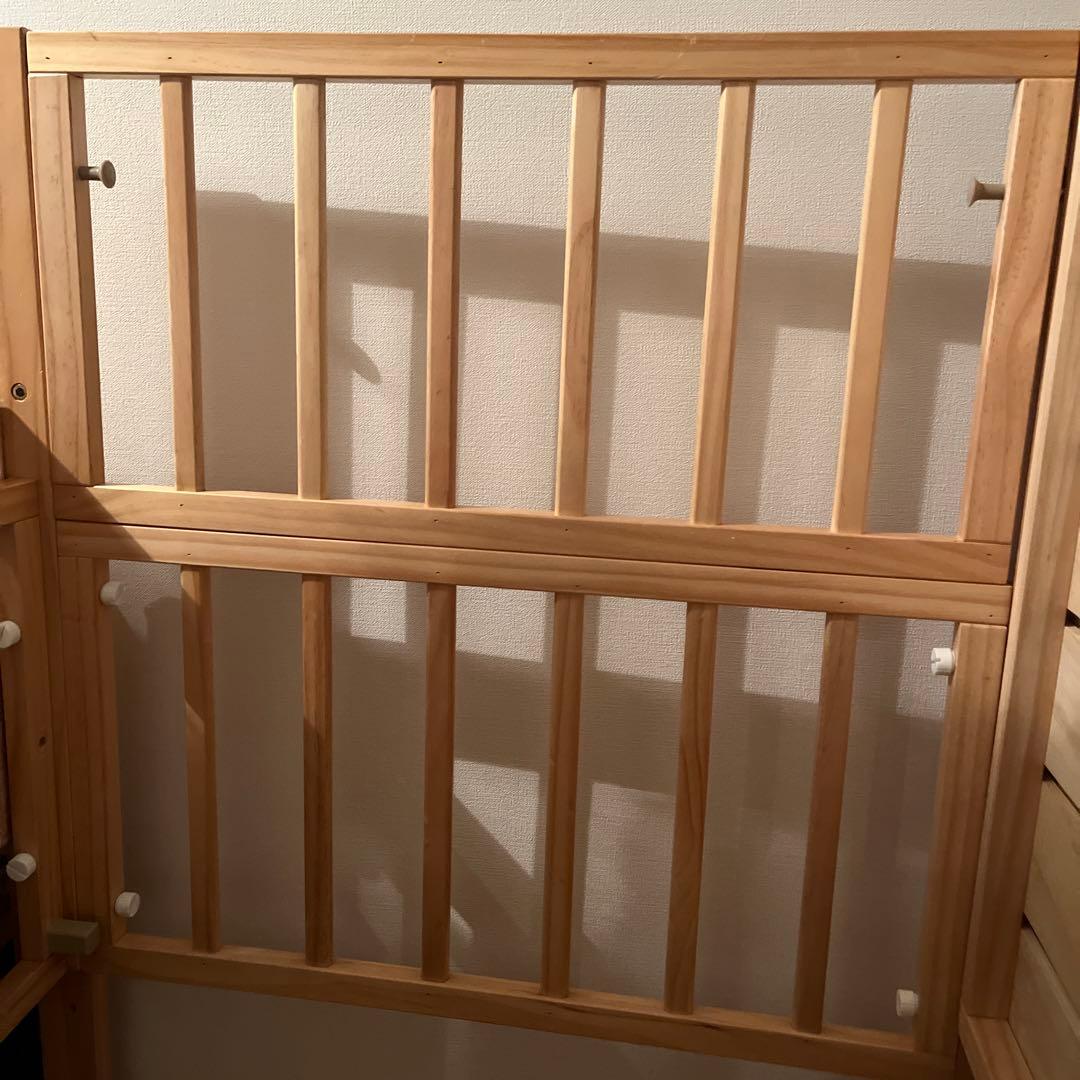 トールWオープンベビーベッド レギュラーサイズ　ベビーベッド 大和屋