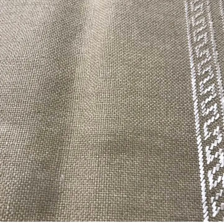 ★貴重な1点もの★ブルガリア シルク糸 手刺繍 リネンテーブルクロス