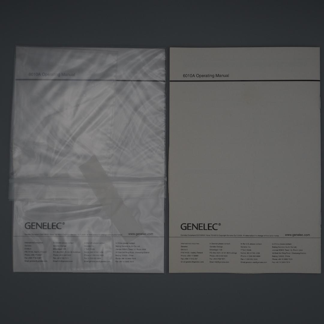 GENELEC 6010A PM アクティブスピーカー ペア 2台セット グレー