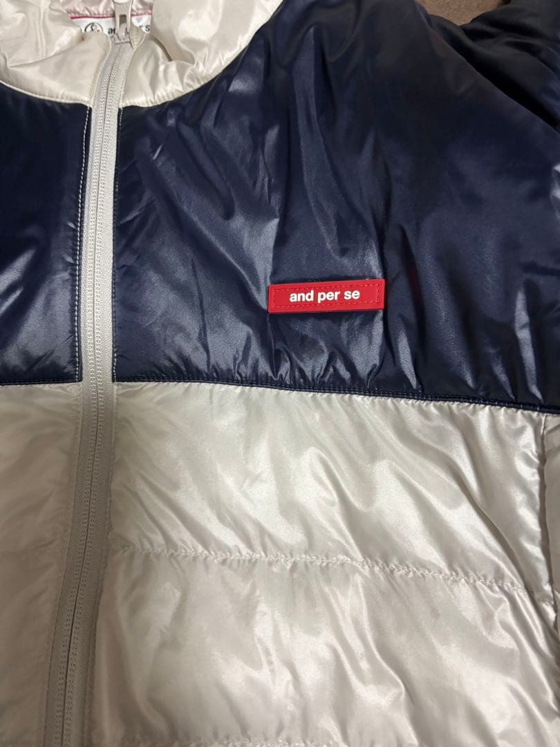【試着のみLL】and per se アンパスィ ゴルフ 中綿 アウター