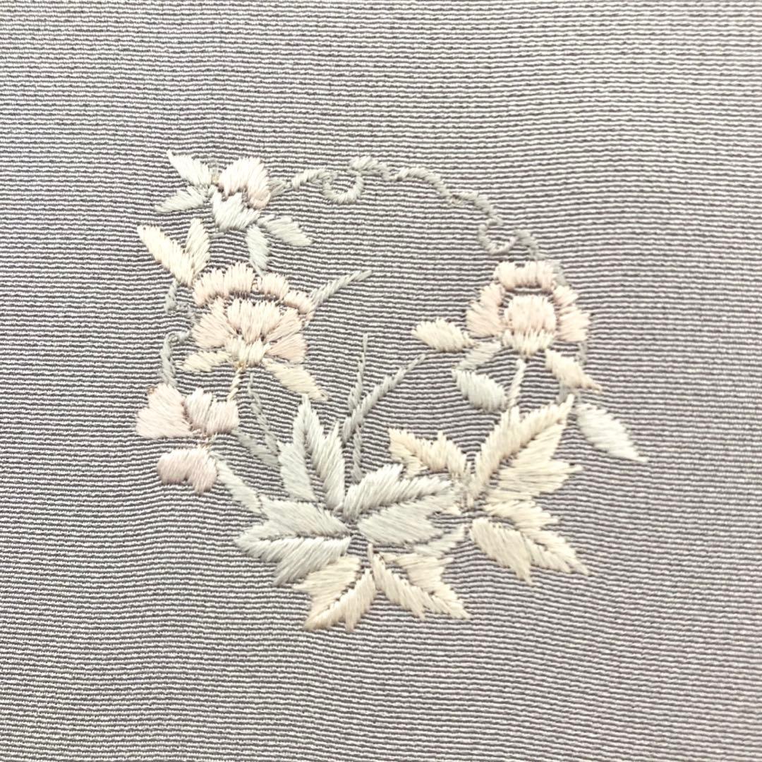 ★fscdbekym★蝶の刺繍 一つ紋 付下げ 着物 NO88
