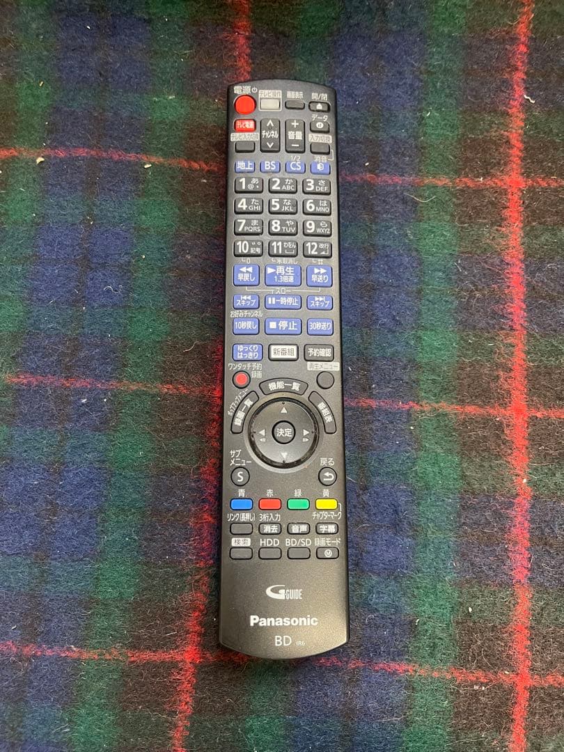 パナソニック ブルーレイレコーダー DIGA DMR-BRW1020リモコン