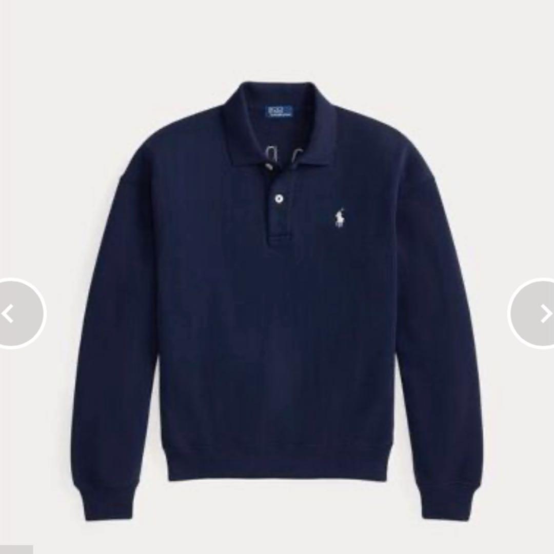 ポロラルフローレン　ロゴフリースポロカラープルオーバー