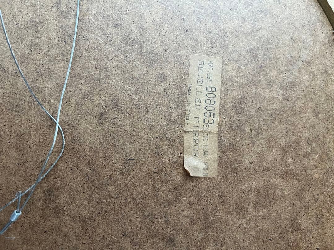 ITALY ウォールミラー ゴールド