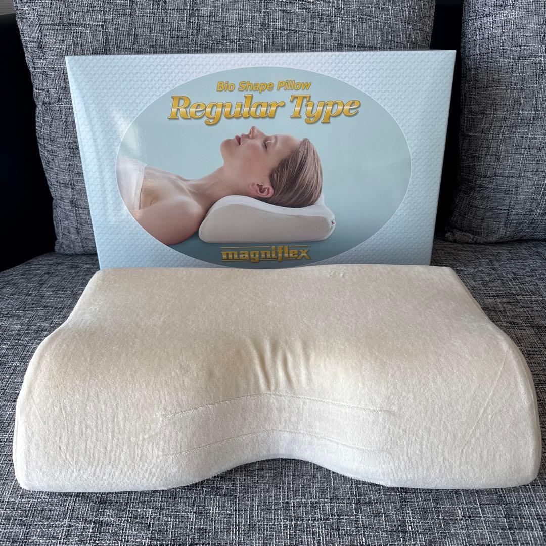 【新品同様】マニフレックス バイオシェイプピロー（レギュラータイプ）マスク付