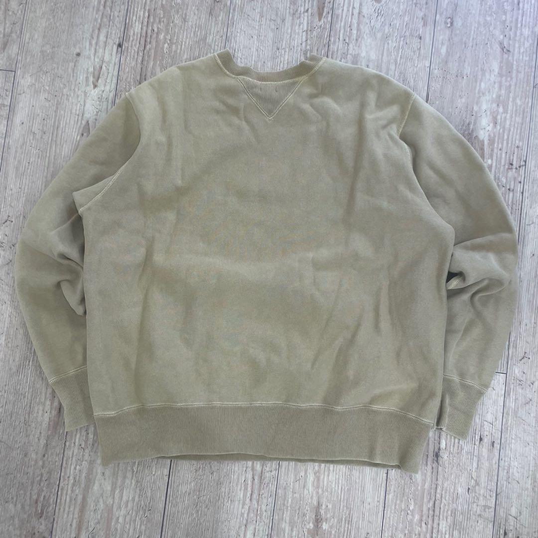 【美品】アプレッセ　ベージュ クルーネック スウェット 100%コットン　3