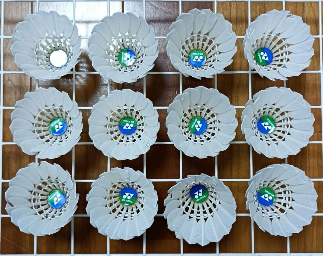 YONEX ヨネックス ニューオフィシャル 中古 10ダース シャトル 基礎羽根