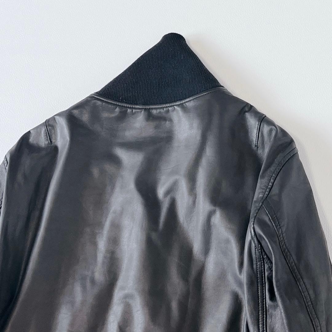 Sisii シシ レザージャケット ライダース シングル 牛革　MA-1