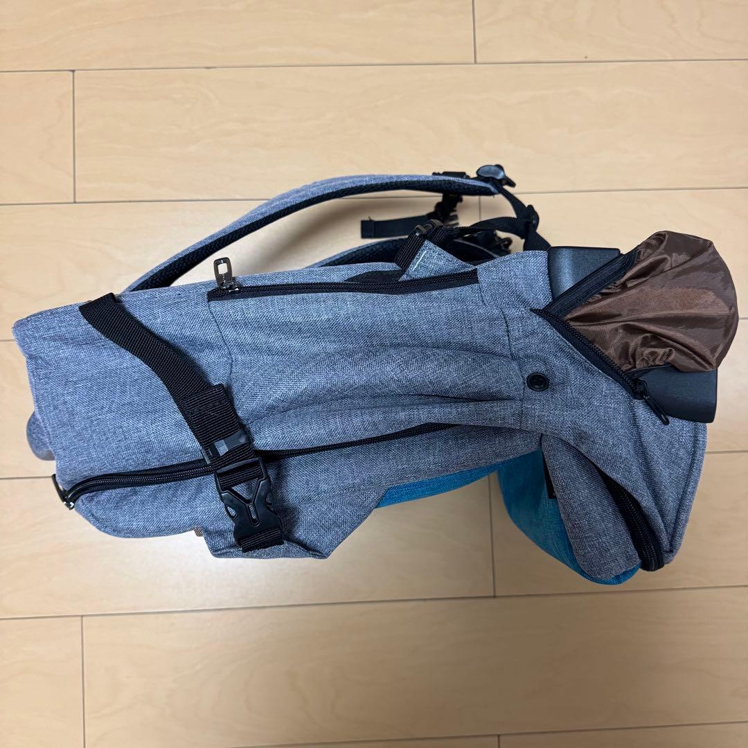 未使用　4way 軽量 多機能キャリー 大容量 リュック キャリーバッグ グレー