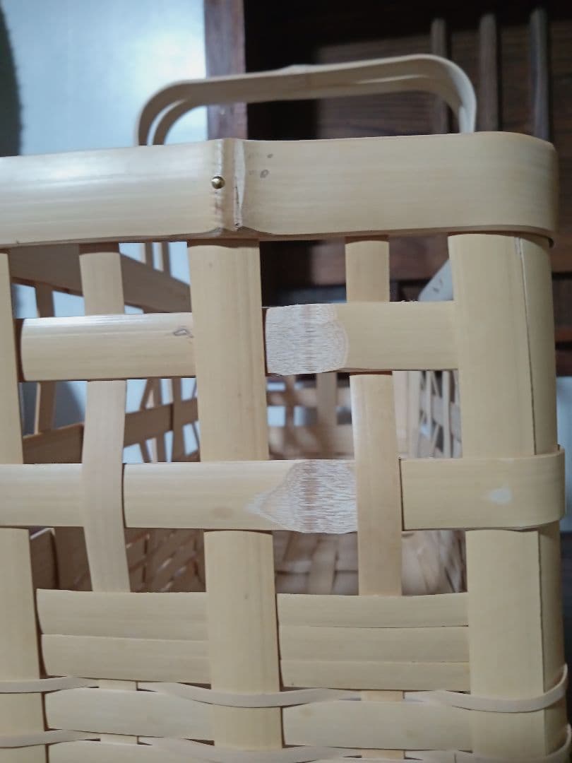 竹製バスケット 中型