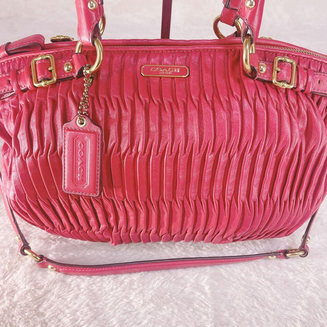 【美品】 COACH コーチ ショルダーバッグ マディソン 2way